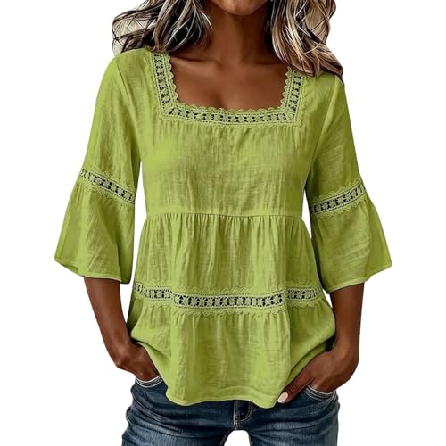 T-shirt dentelle femme en mélange de matériaux nobles et finitions