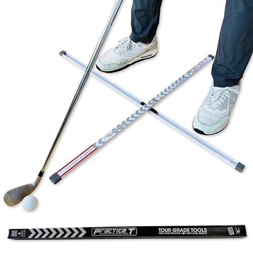 EyeLine Golf Practice T Swing Training Aid, Align Feet/Shoulders/HIPS to