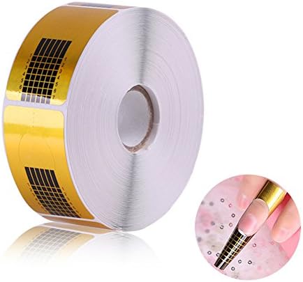 Amazon 長さだしネイルフォームガイドテープ アクリル Uvジェルネイルチップエクステンションに適用なツール マニキュアネイルアートツール 500枚 Innail ネイルフォーム 通販