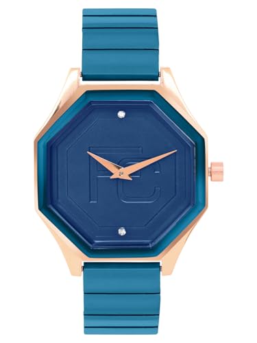 Image of French Connection Ascend Blue Rectangle Dial Womens Analogue Watch FCN090UM