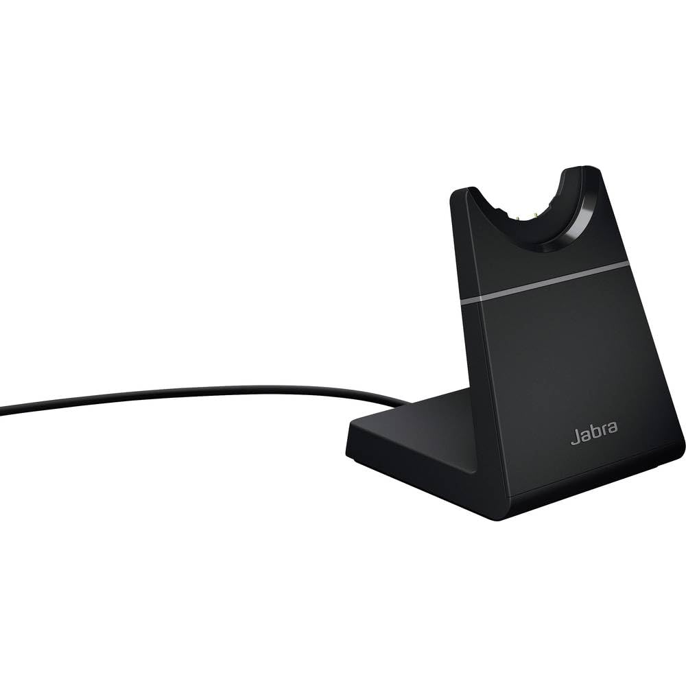 Jabra Evolve2 65 Supporto da scrivania per cuffie, Stazione di ricarica da tavolo con porta di tipo USB-C, Nero