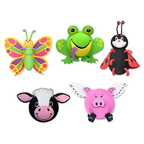 Tenna Tops Assorted Animal Car Antenna Toppers/Antenna Balls/Mirror Danglers/Desktop Spring Stands (Butterfly, Frog, Ladybug, Cow, Flying Pig) (Pack of 5) Tenna Tops Assorted Animal Car Antenna Toppers/Antenna Balls/Mirror Danglers/Desktop Spring Stands (Butterfly, Frog, Ladybug, Cow, Flying Pig) (Pack of 5)