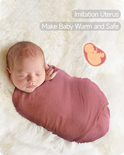 Mom Beebi Muslin Swaddle Blankets, Soft Silky Swaddle Blanket, Breathable And Skin-Friendly Baby Blankets For Boys & Girls, 4-Pack Unisex Baby Blankets, 47 X 47 Inches #TOP1