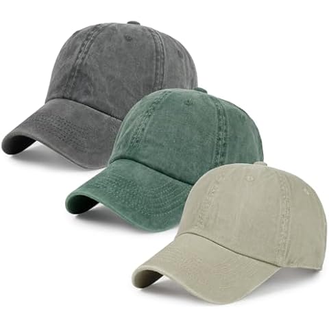 Qlauca Baseball Caps Men Women Unisex Washed Cotton Adjustable Golf Dad Hat Cover