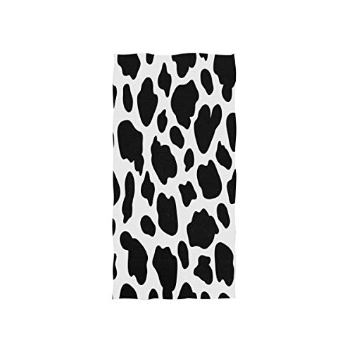 Mnsruu Serviette de bain douce imprimée vache 76 x 38 cm