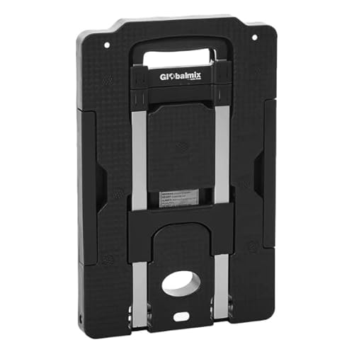 Globalmix Carrinho De Carga Plataforma Abs Dobrável 100Kg Giromax 5 Rodas 360° Gt084