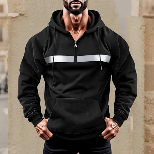 Mens Hoodie Zip Up Big and Tall Tactical Cargo Athletic Apparel Fashion Pullover with Pocket Military3