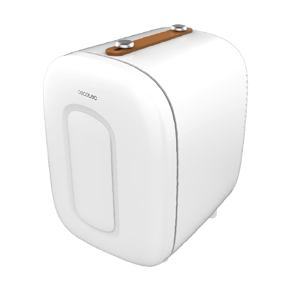 Cecotec Mini Nevera Bolero MiniCooling 4L Bora White, Funcionamiento 12V-220V, Compatible coche y caravanas, Función enfriamiento y calentamiento, Rango temperatura 5-65º, Transporte fácil