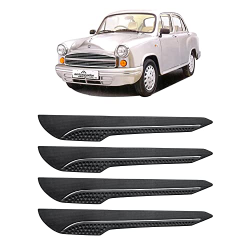Image of AOSIS-Car Bumper Protector /Bumper Guard for HM Ambassador MPFi with Single Chrome Stripe (4-Pcs)