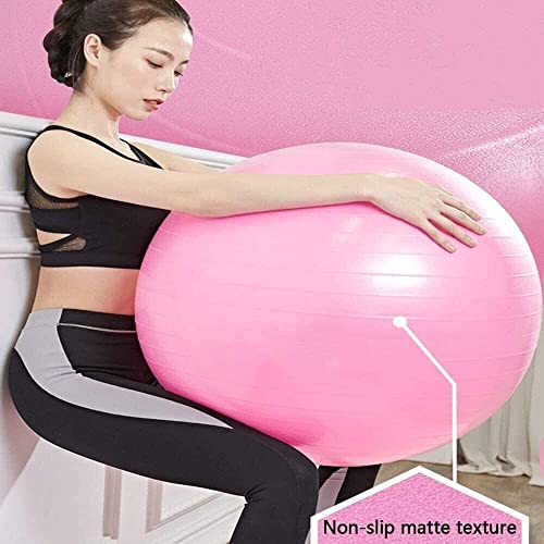 Pelota de Yoga morada para ejercicios de equilibrio en el hogar y relajación en la oficina 5