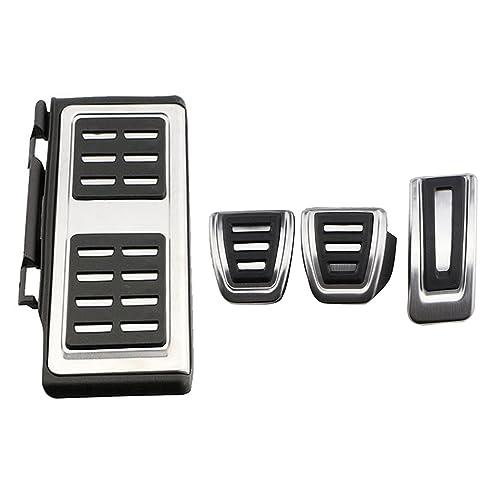 Car Pedal Cover Compatible with VW T-ROC T-Cross Rock Cross Tiguan,Car Non-Slip Accelerator Footrest Pedal Brake Clutch Pad Accessories,C-MT with Rest