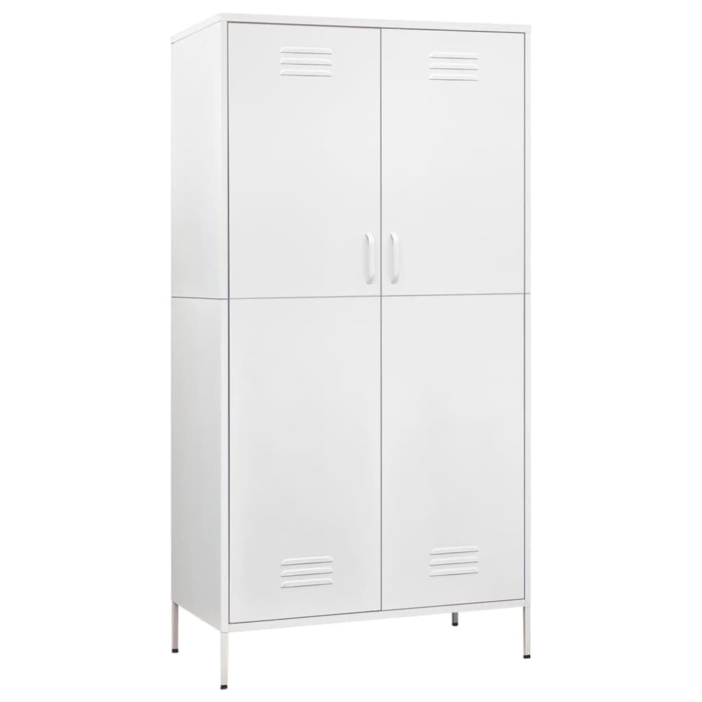 vidaXL Armario de Acero Blanco 90x50x180 cm