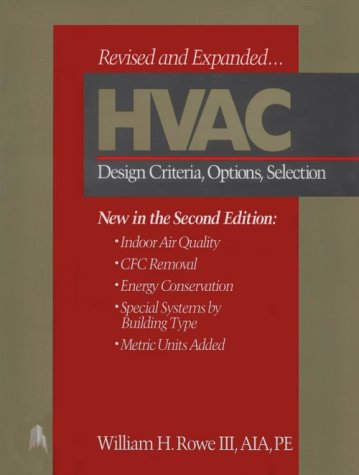 Hvac: Design Criteria, Options, Selection