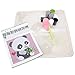 Beyond Your Thoughts DIY Latch Hook Kits Cute Pink Panda Pillow Cover Pattern Printed Crochet Needlework Crafts for Kids Adults and Beginners Family Decoration16.5 * 16.5 in BZ982
