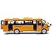 SUCHUANGUANG Autobus Scolaire Jouet véhicules moulés sous Pression Jaune Grand Alliage Tirez Le Bus de Jeu de 9 `` avec