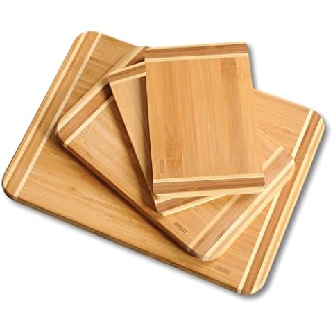 Kesper Bamboo Set of 4 Chopping Boards Cover