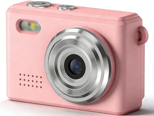 Mini caméra de caméra numérique portable Full 1080p HD compacte rose avec écran LCD 0.96