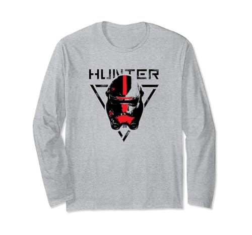 T-shirt Star Wars The Bad Batch Hunter manches longues anti-déformation pour fan