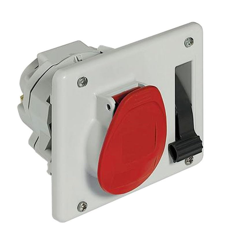 Base supercompacta 2P+T IP44 prise femelle de courant compacte étanche