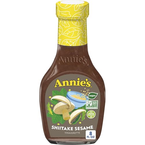 Annie's Shiitake Sesame Vinaigrette Salad Dressing, Vegan, Non-GMO, 8 oz