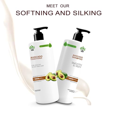 Image of GIR Avocado Shampoo - 500ML & Conditioner - 500ML Combo - Gentle Cleansing and Conditioning Formula for Smooth, Healthy Hair