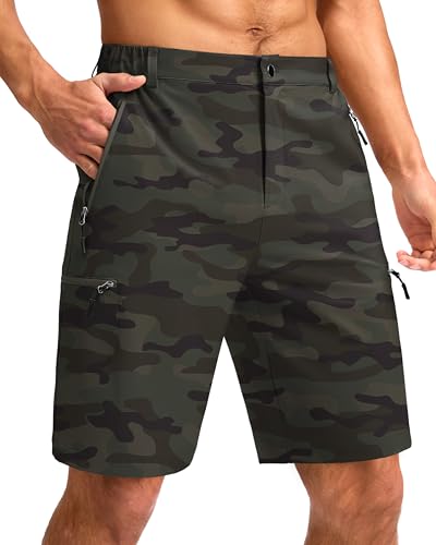 Image of G Gradual Men's Hiking Cargo Shorts 9 inch Quick Dry Lightweight with 4 Pockets