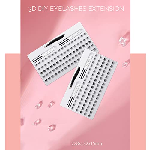 Aiqinhai Kit pa cílios postiços com cola pa pestanas pinças Pestanas postiças maquiagem natu l pa cí