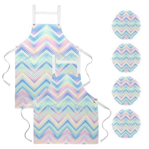 Tablier de cuisine et pâtisserie pour le nettoyage de la maison lot de 2