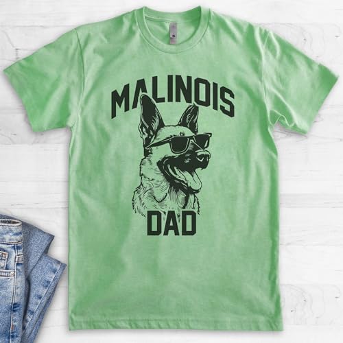 EVERTREE CLOTHING Malinois Dad, Unisex Men's Shirt, Belgian Malinois, Malinois Owner, Funny Dog Dad Gift2