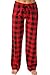 Just Love Women Buffalo Plaid Pajama Pants Sleepwear 6324-10195-RED-M