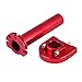 Qiil u Universal Throttle Twist Grips, 7/8 \"22mm Manubrio Throttle Twist Grips Accelerator per moto Scooter Dirt Bike<br/>( Red)