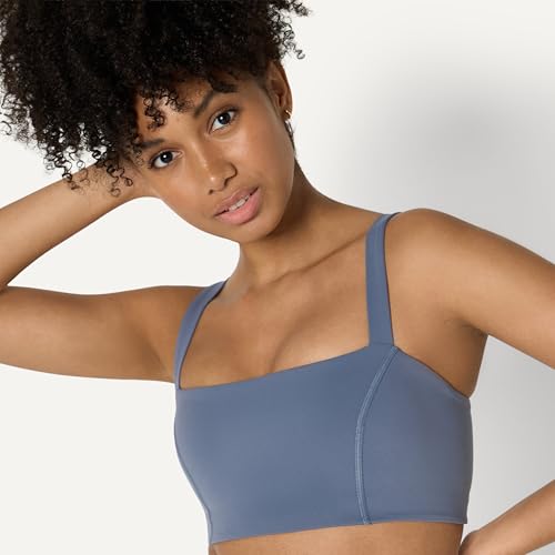 Image of Amazon Essentials Women's Active FormFlex Buttery Soft Light Support Bandeau Sports Bra with Adjustable Straps