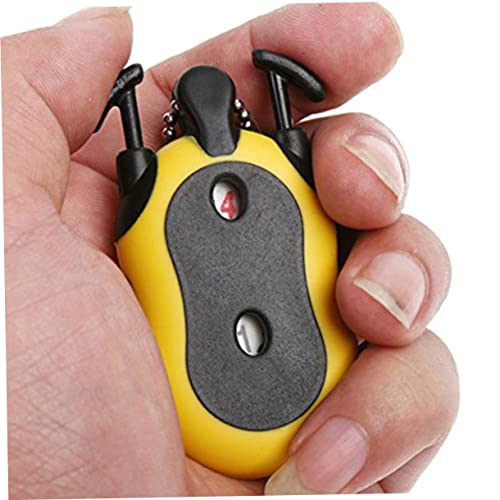 Contador de Puntuación para Golf BESPORTBLE, Accesorio de Plástico, Amarillo y Negro, 7 x 4 x 1.5 cm, con Llavero miniatura 6