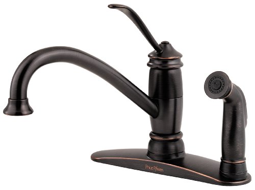 Amazon Crazy 🔥 Deals Pfister LF0343ALY Brookwood 1-Handle Kitchen Faucet with Side Spray, Tuscan Bronze, 1.8 gpm