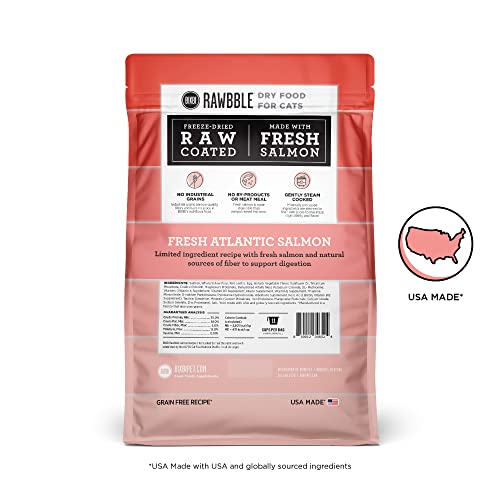 Bixbi Rawbble Dry Food Salmon Recipe For Cats, 3Lb #TOP1
