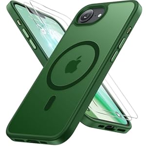 for iPhone 16e case & iPhone 17e Case for MagSafe [with 2×9H+ Screen ...