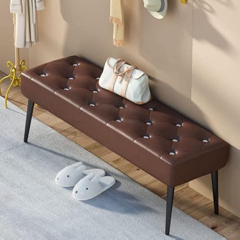 HOOSENG Einstiegsbank aus Leder, Metall Polyurethan Cover