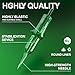 NEDPAIN 1003RL Tattoo Cartridge Needles 20Pcs #10 Bugpin 3 Round Liner with Membrane Safety Cartridges Disposable Tattoo Supplies for Wireless Tattoo Machine & Pro Tattoo Artists & Beginners