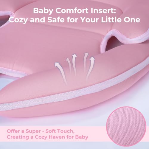 Image of COOLBEBE Infant Car Seat Insert for Newborn Baby, Head Supports Pad | Breathable Extra Soft Stroller Cushion Pads Car Seat Insert, Perfect for Carseats, Strollers, Swings