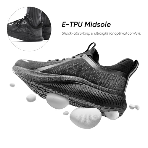 Men's Slip On Walking Shoes DreamLife Non Slip Athletic Gym Workout Comfortable Lightweight Running Tennis Sneakers2