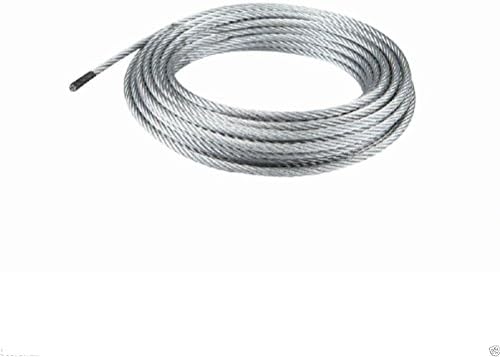 1/4" x 50 ft. 6160 lb. Galvanized Wire Rope Aircraft Grade Cable