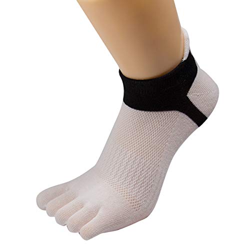 Image of Women Toe Socks 5 Finger Cotton Wicking Athletic 6 Pack 3 Pack