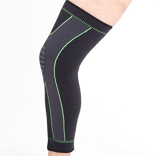 TICKH Joelheira Meia de Compressão Comprida Fortalece Prevenção Joelho Panturrilha Protetor Muscular