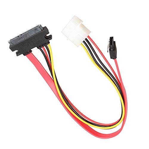 Cable combo 50Pack SATA (7+15) hembra a SATA 7Pin + Molex 4Pin 1FT miniatura 6