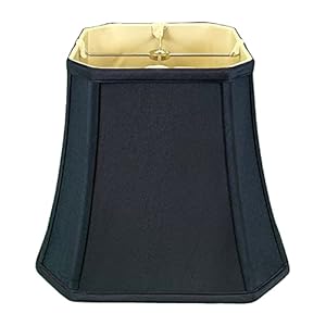 Royal Designs Schwarz Eckglocke Lampenschirm 5x10