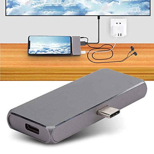 Estação de carregamento 5 em 1, liga de alumínio 1080p a 60 Hz / 4K a 30 Hz 5 Gb/s USB 3.0 Chamadas
