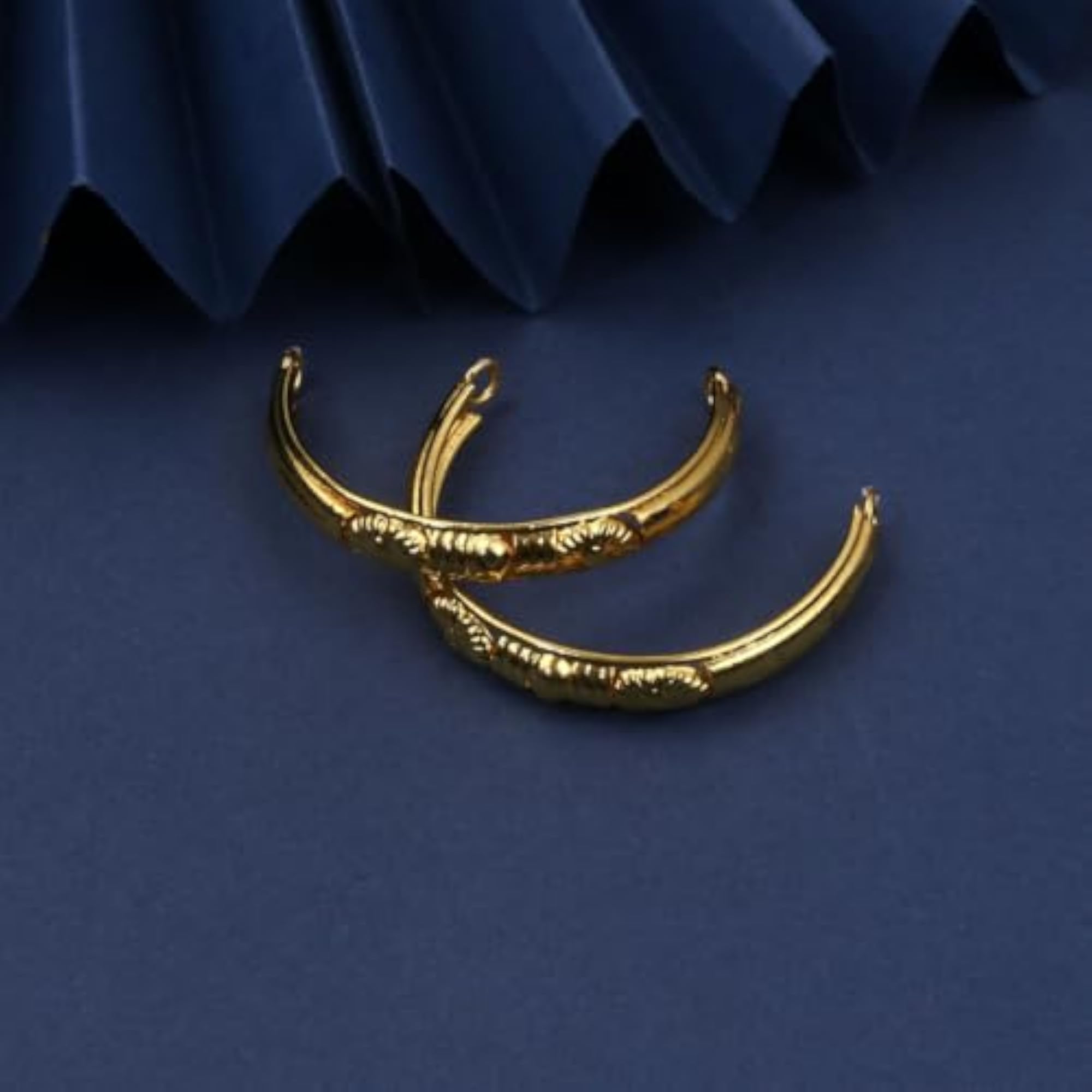 Gold Finish Decorative Kada Pair for Ganesh Decoration