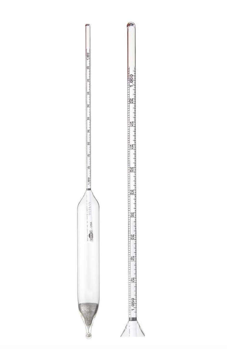 Relative Density (Specific Gravity for Light Liquids) Hydrometer (ASTM 82H)