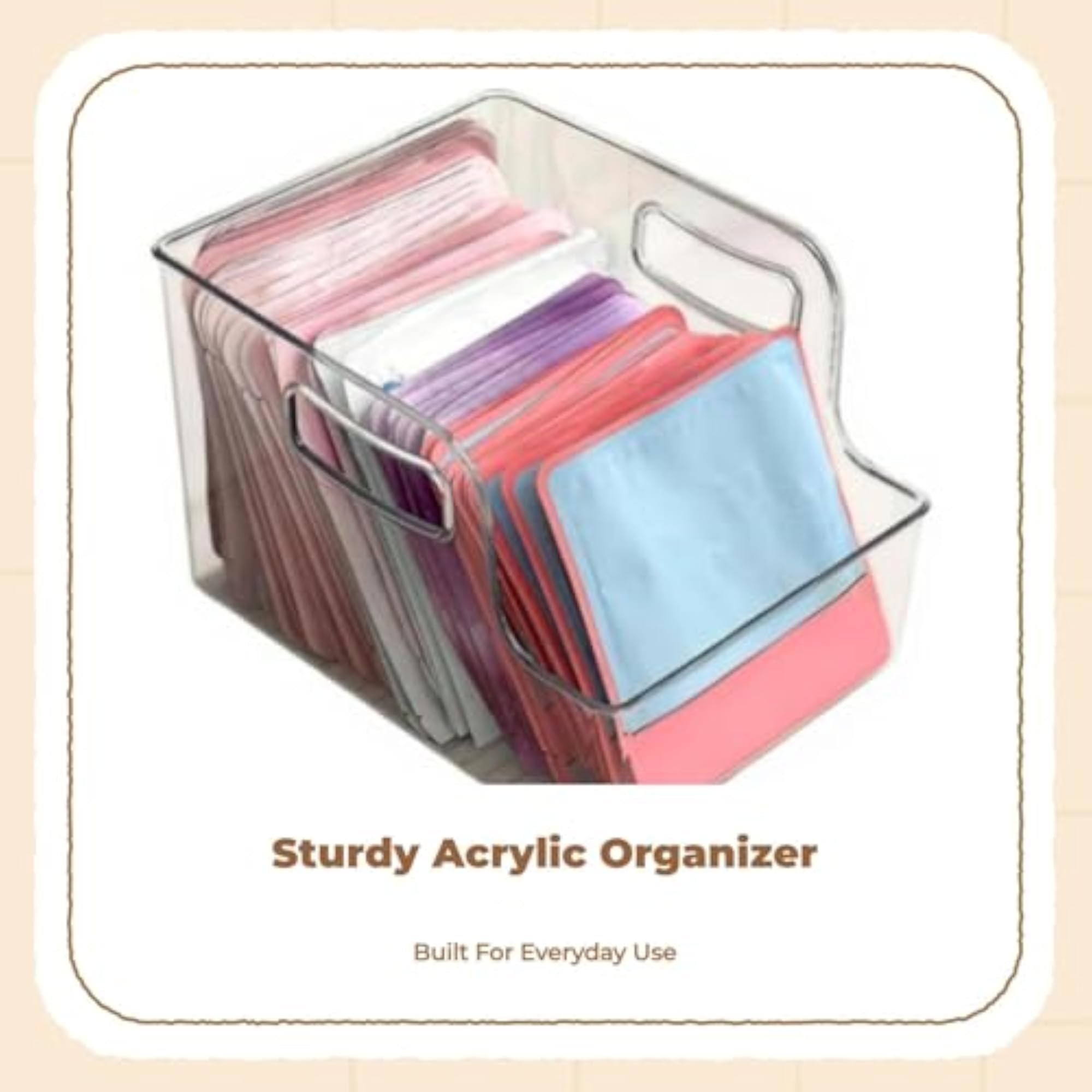 Acrylic Makeup Organizer with Clear Storage Drawers