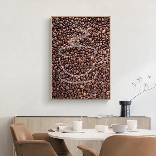 Toile grains de café et design vintage pour l'ambiance chaleureuse d'un salon ou d'un magasin